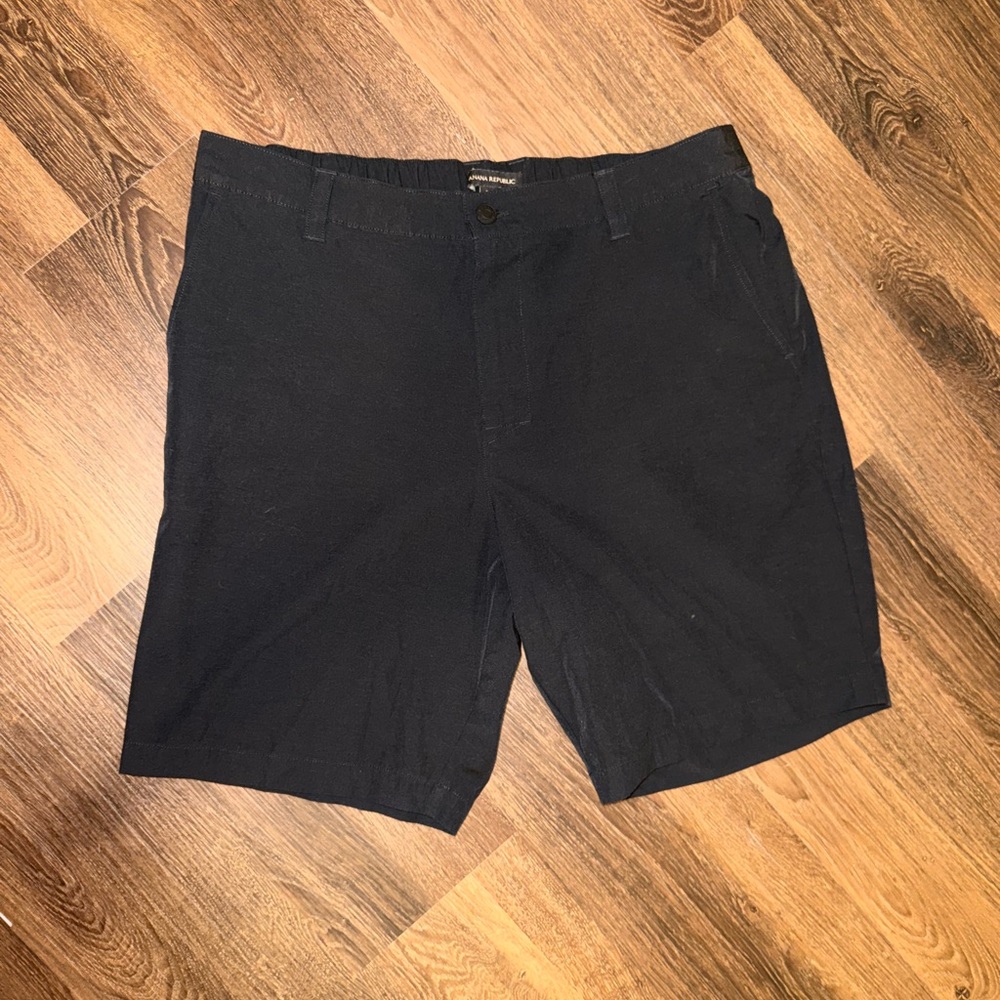 Banana Republic Black Flat Front Shorts